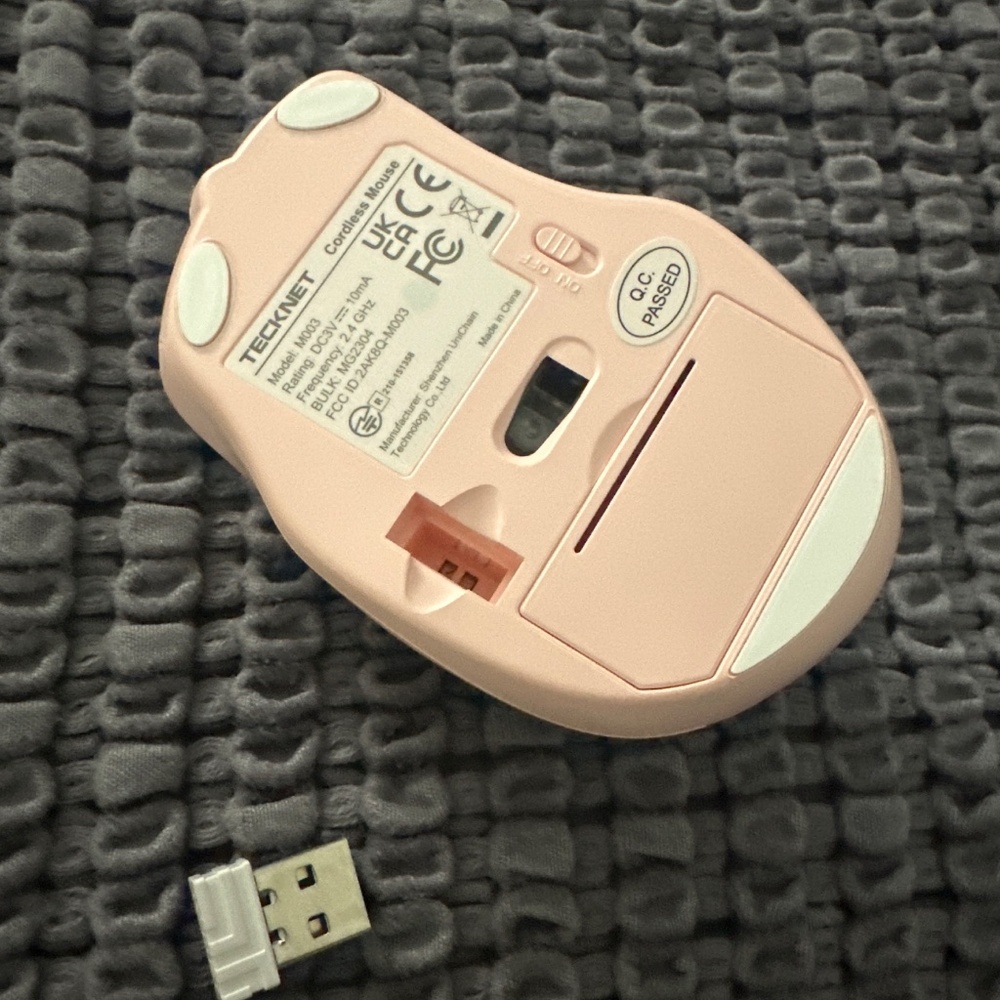 Tecknet Cordless Mouse Model M003 Pink - Picture 10 of 13